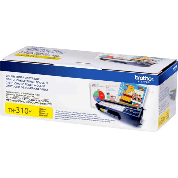 CARTOUCHE DE TONER LASER BROTHER TN310Y ORIGINALE JAUNE
