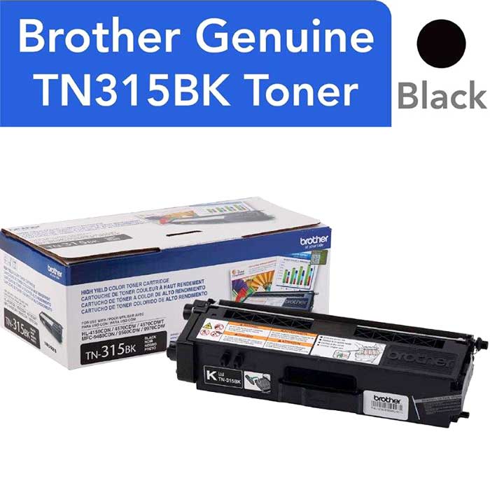 CARTOUCHE DE TONER LASER BROTHER TN315BK ORIGINALE NOIR