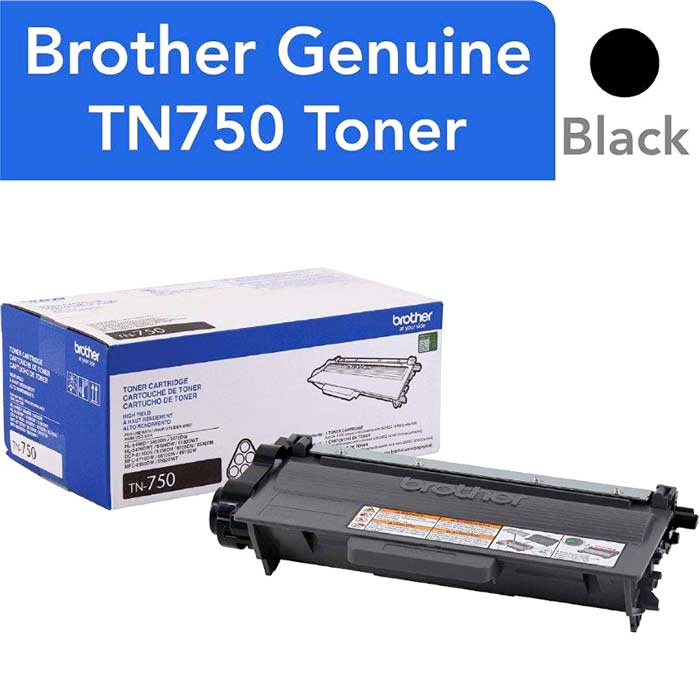 CARTOUCHE DE TONER LASER BROTHER TN750 ORIGINALE NOIR