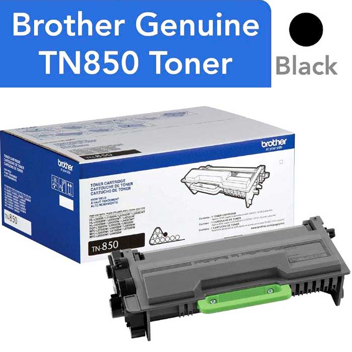 CARTOUCHE DE TONER LASER BROTHER TN850 ORIGINALE NOIR