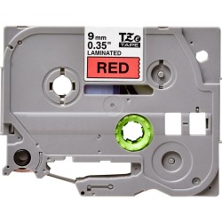 BROTHER TZE-421 RUBAN POUR ÉTIQUETEUSE 9MM (0.35") COMPATIBLE (NOIR SUR ROUGE)