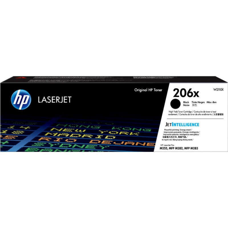 CARTOUCHE DE TONER LASER HP206X W2110X ORIGINALE NOIR