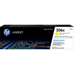 CARTOUCHE DE TONER LASER HP206X W2112X ORIGINALE JAUNE