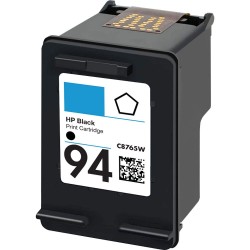 CARTOUCHE JET D'ENCRE HP94 C8765WC RECYCLÉE NOIR