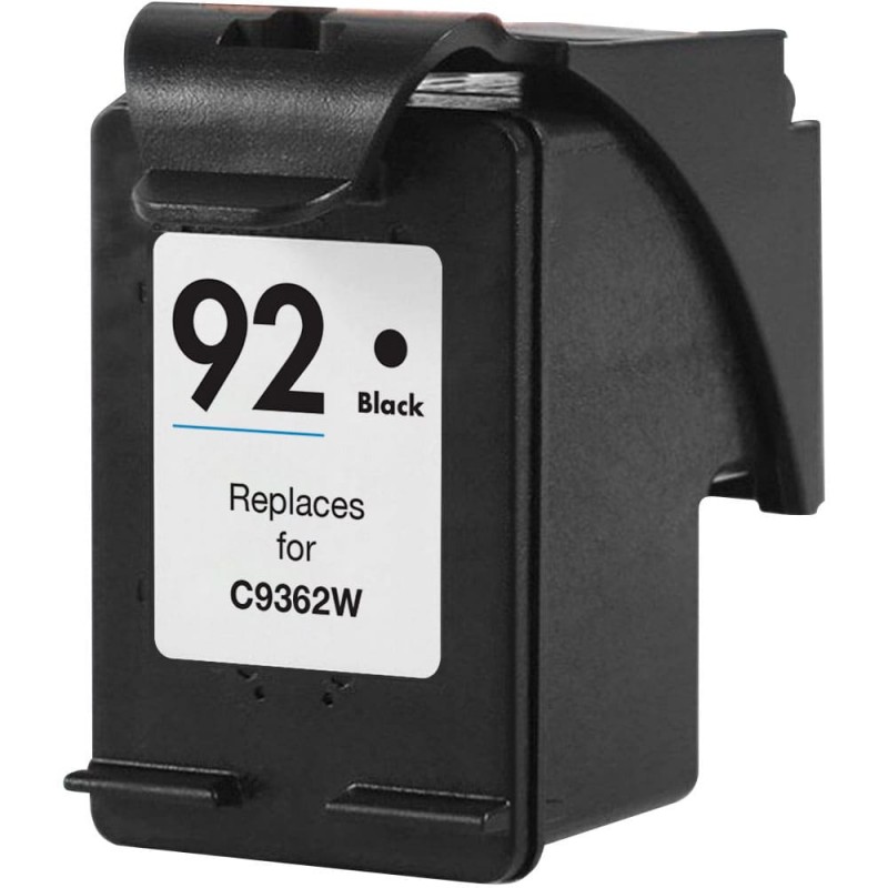CARTOUCHE JET D'ENCRE HP92 C9362WC RECYCLÉE NOIR