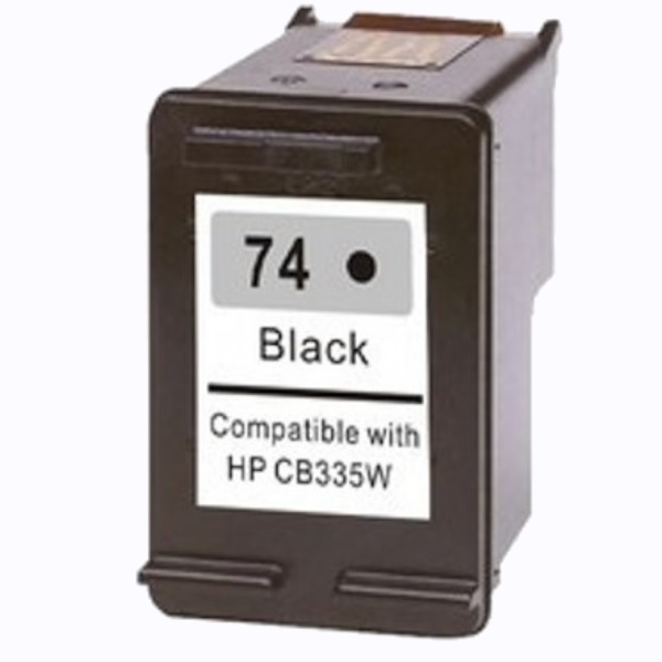 CARTOUCHE JET D'ENCRE HP74 CB335WC RECYCLÉE NOIR