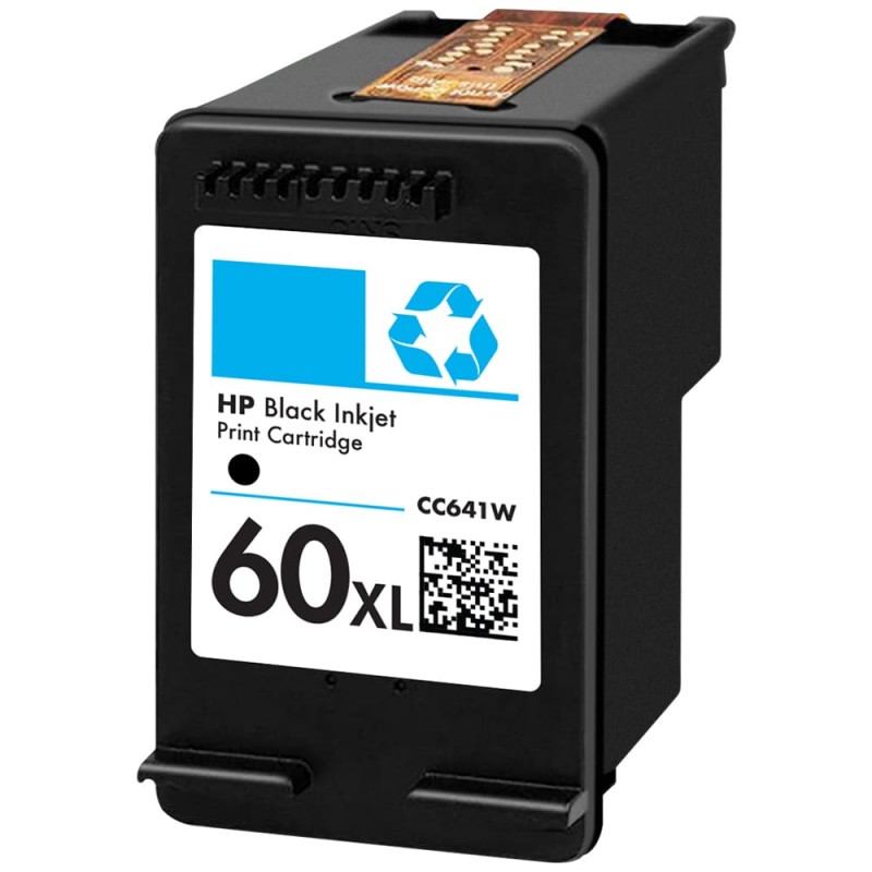 CARTOUCHE JET D'ENCRE HP60XL CC641WN RECYCLÉE NOIR