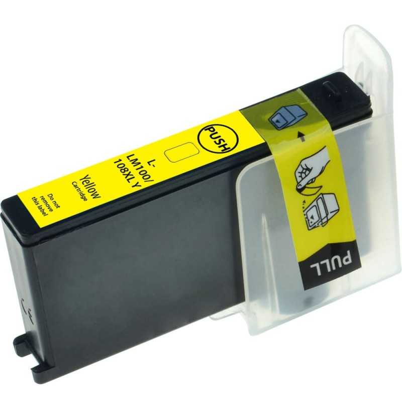 CARTOUCHE JET D'ENCRE LEXMARK 100XL 14N1056 COMPATIBLE JAUNE