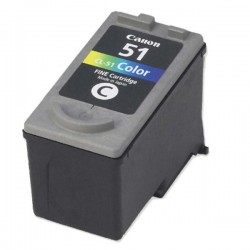 CARTOUCHE JET D'ENCRE CANON CL-51 RECYCLÉE COULEUR