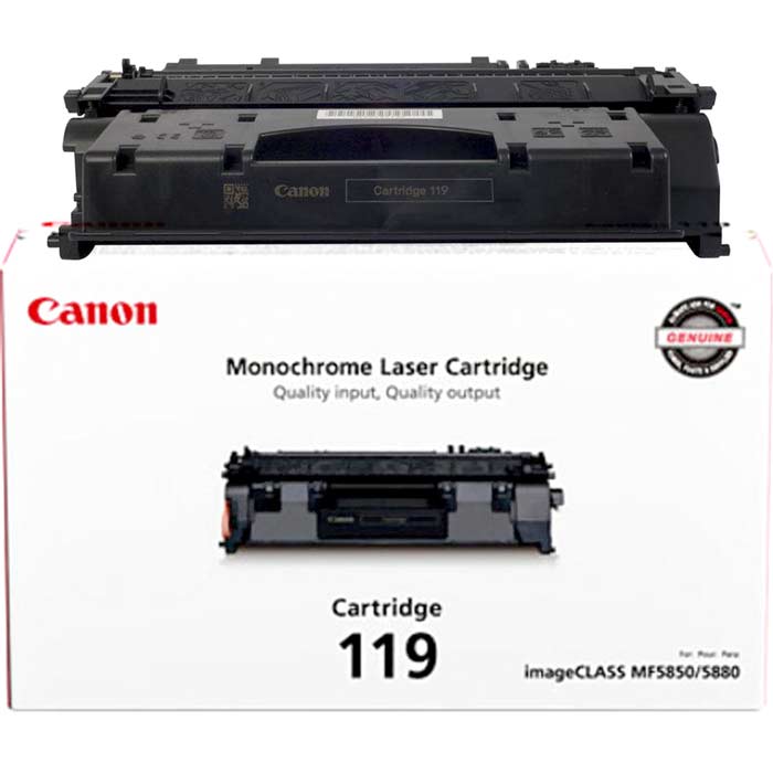 CARTOUCHE DE TONER LASER CANON 119 3479B001AA ORIGINALE NOIR