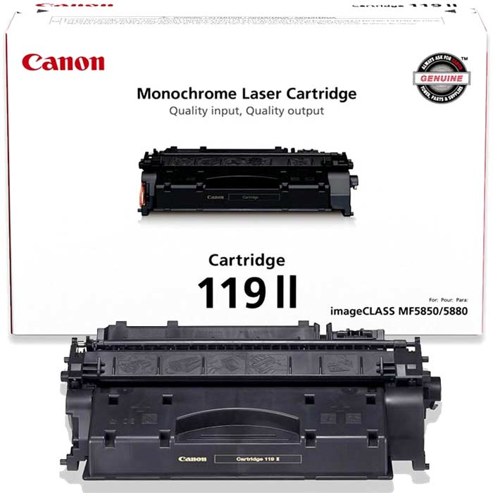 CARTOUCHE DE TONER LASER CANON 119 II 3480B001AA ORIGINALE NOIR