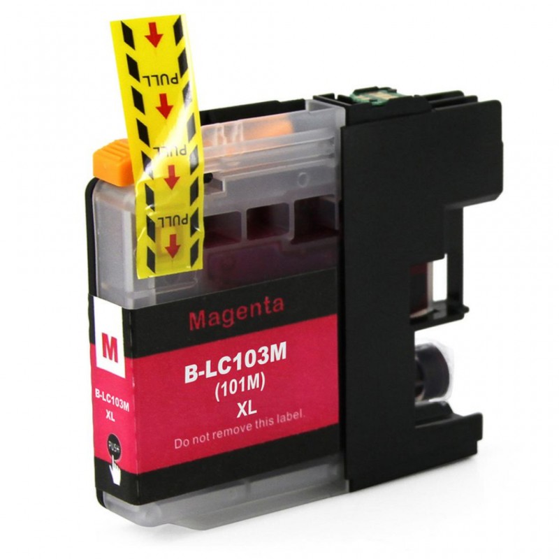 CARTOUCHE JET D'ENCRE BROTHER LC101M/LC103M XL COMPATIBLE MAGENTA