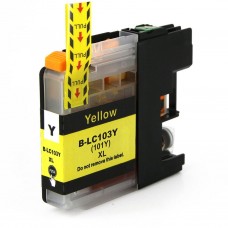 BROTHER LC101Y/LC103Y XL COMPATIBLE INKJET YELLOW CARTRIDGE