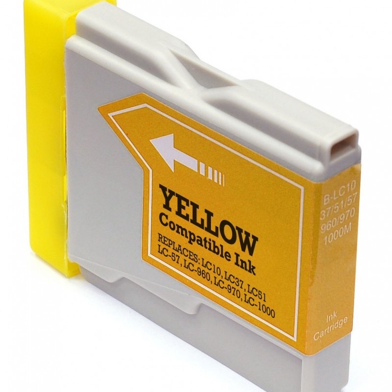 CARTOUCHE JET D'ENCRE BROTHER LC51Y COMPATIBLE JAUNE