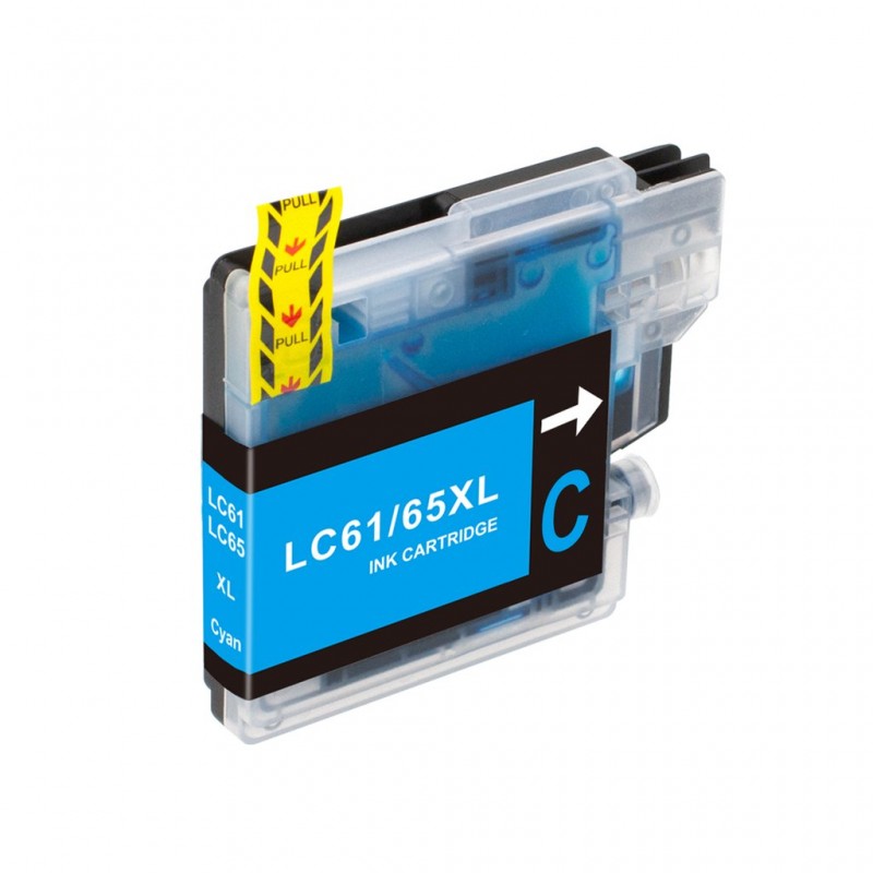 CARTOUCHE JET D'ENCRE BROTHER LC61C/LC65C COMPATIBLE CYAN