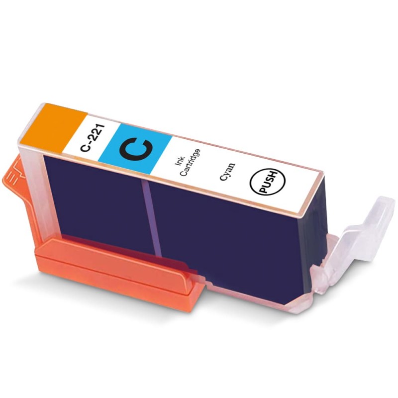 CARTOUCHE JET D'ENCRE CANON CLI-221C COMPATIBLE CYAN