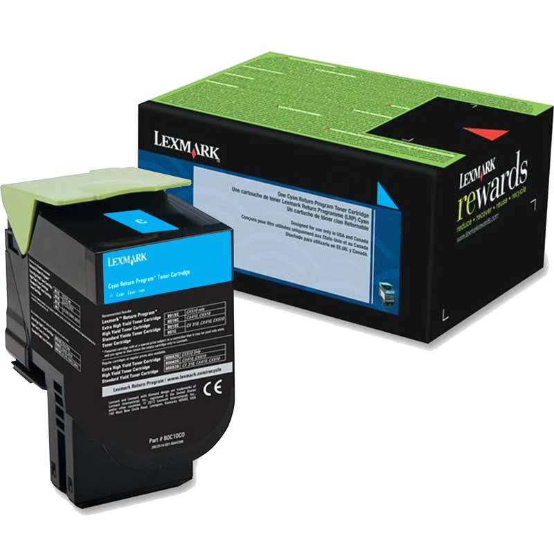 CARTOUCHE DE TONER LASER LEXMARK 701HC ORIGINALE CYAN