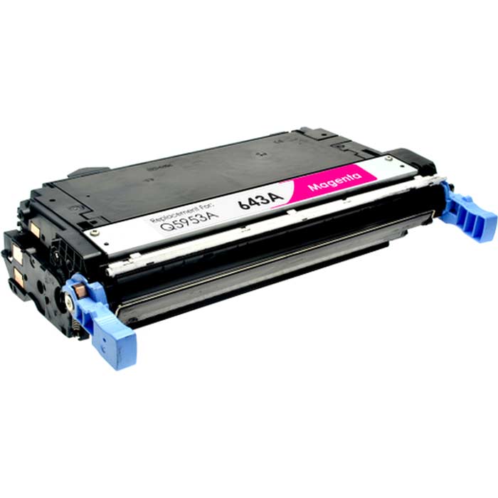 CARTOUCHE DE TONER LASER HP643A Q5953A RECYCLÉE MAGENTA