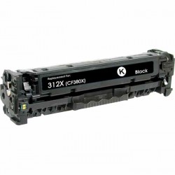 CARTOUCHE DE TONER LASER HP312X CF380X RECYCLÉE NOIR