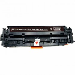 CARTOUCHE DE TONER LASER HP312A CF380A RECYCLÉE NOIR