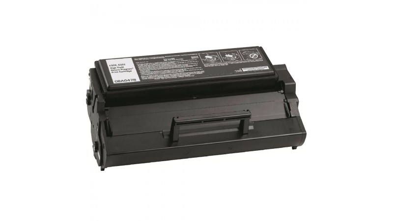 CARTOUCHE DE TONER LASER LEXMARK 08A0477 08A0478 RECYCLÉE NOIR