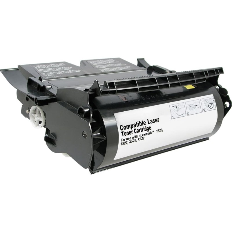 CARTOUCHE DE TONER LASER LEXMARK 12A6735 12A6835 LASER RECYCLÉE NOIR