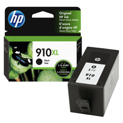 CARTOUCHE JET D'ENCRE HP910XL 3YL65AN ORIGINALE NOIR HAUTE CAPACITÉ