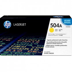 CARTOUCHE DE TONER LASER HP504A CE252A ORIGINALE JAUNE