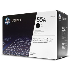 CARTOUCHE DE TONER LASER HP55A CE255A ORIGINALE NOIR