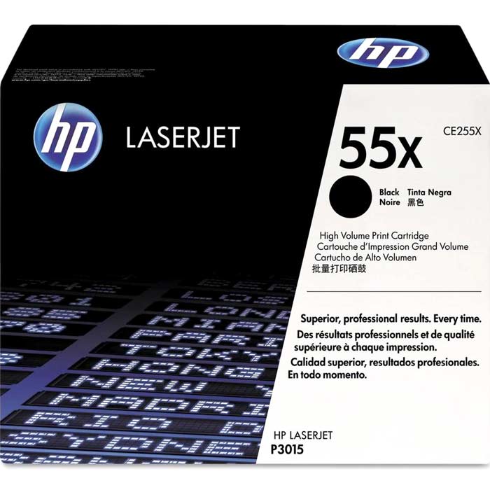 CARTOUCHE DE TONER LASER HP55X CE255X ORIGINALE NOIR