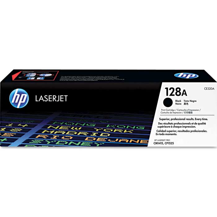 CARTOUCHE DE TONER LASER HP128A CE320A ORIGINALE NOIR