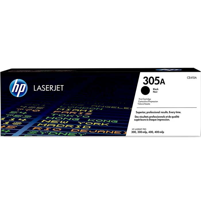 CARTOUCHE DE TONER LASER HP305A CE410A ORIGINALE NOIR