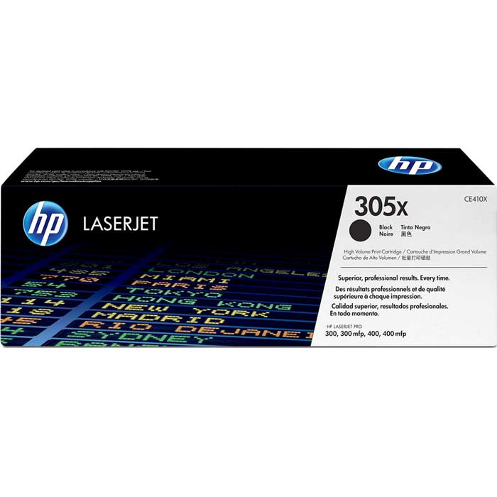CARTOUCHE DE TONER LASER HP305X CE410X ORIGINALE NOIR