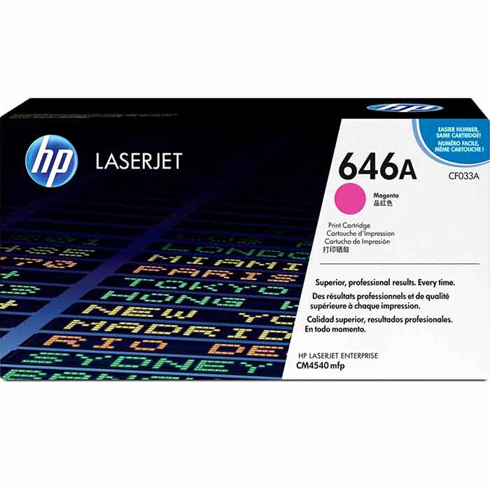 CARTOUCHE DE TONER LASER HP646A CF033A ORIGINALE MAGENTA