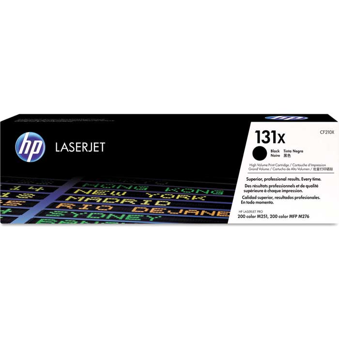 CARTOUCHE DE TONER LASER HP131X CF210X ORIGINALE NOIR