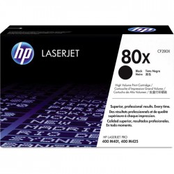 CARTOUCHE DE TONER LASER HP80X CF280X ORIGINALE NOIR