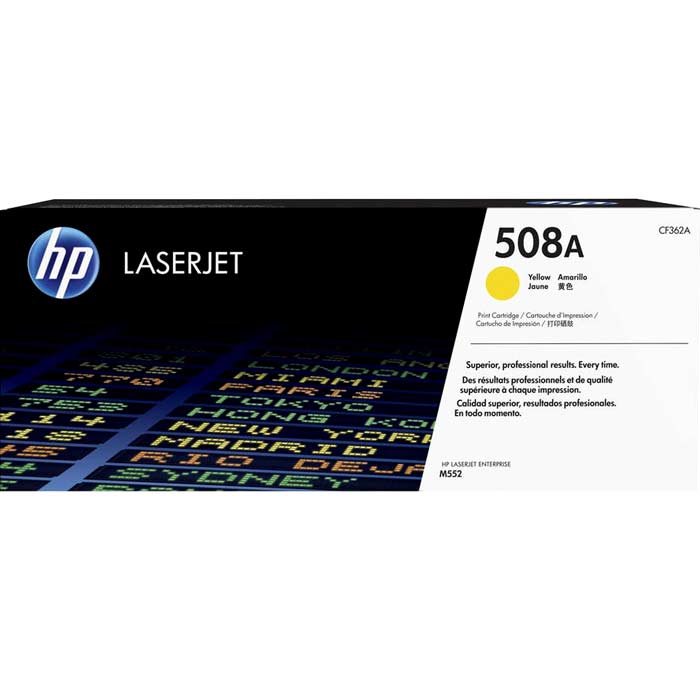 CARTOUCHE DE TONER LASER HP508A CF362A ORIGINALE JAUNE