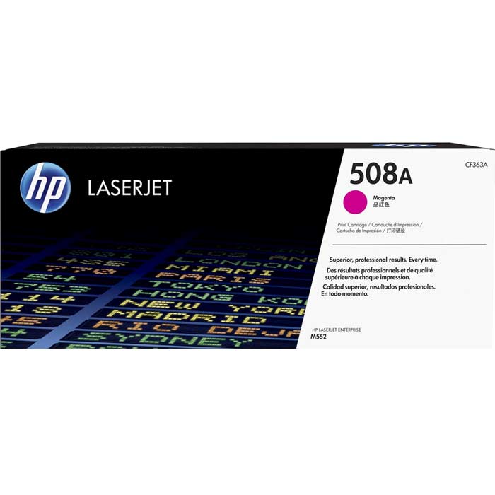 CARTOUCHE DE TONER LASER HP508A CF363A ORIGINALE MAGENTA
