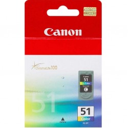 CARTOUCHE JET D'ENCRE CANON CL-51 ORIGINALE COULEUR