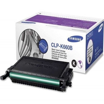 CARTOUCHE DE TONER LASER SAMSUNG CLP-K660B ORIGINALE NOIR