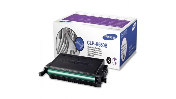 CARTOUCHE DE TONER LASER SAMSUNG CLP-K660B ORIGINALE NOIR