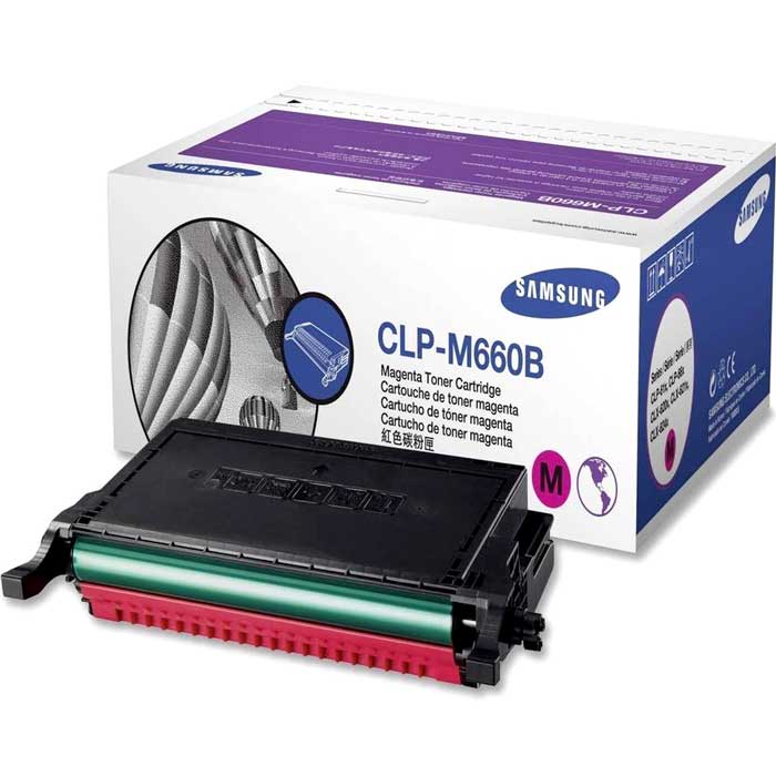 CARTOUCHE DE TONER LASER SAMSUNG CLP-M660B ORIGINALE MAGENTA