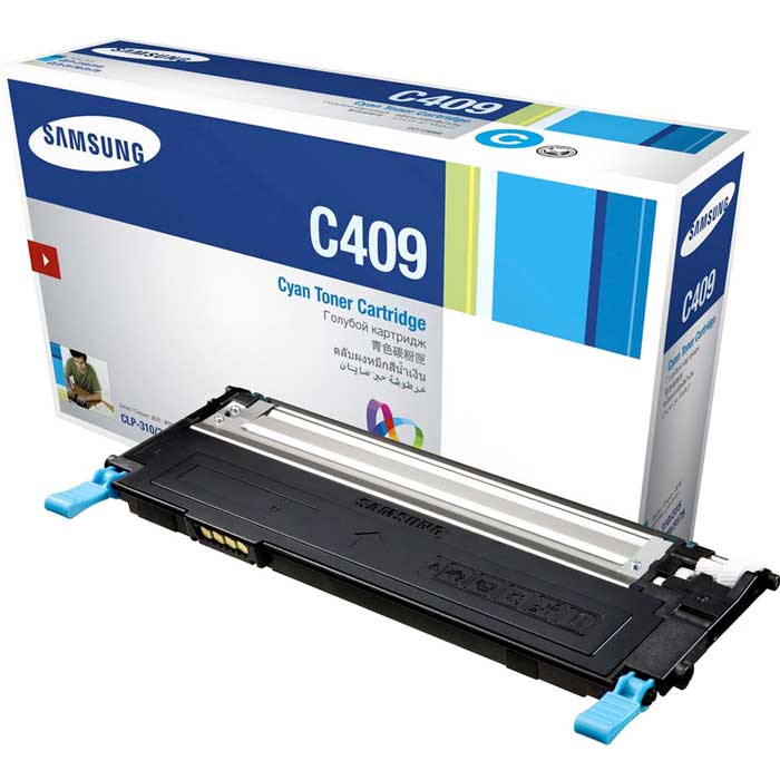 CARTOUCHE DE TONER LASER SAMSUNG CLT-C409S ORIGINALE CYAN