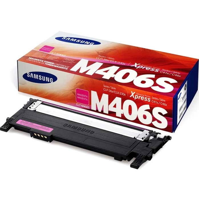 CARTOUCHE DE TONER LASER SAMSUNG CLT-M406S ORIGINALE MAGENTA
