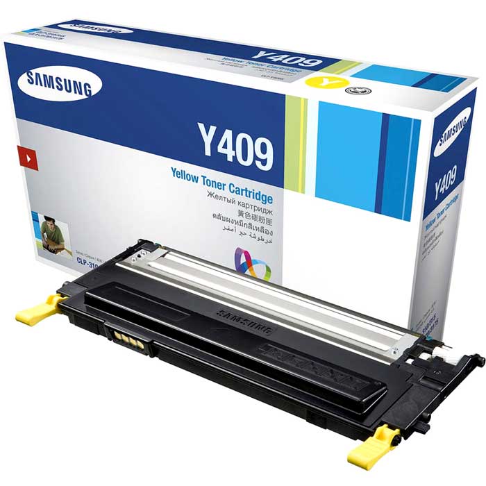 CARTOUCHE DE TONER LASER SAMSUNG CLT-Y406S ORIGINALE JAUNE