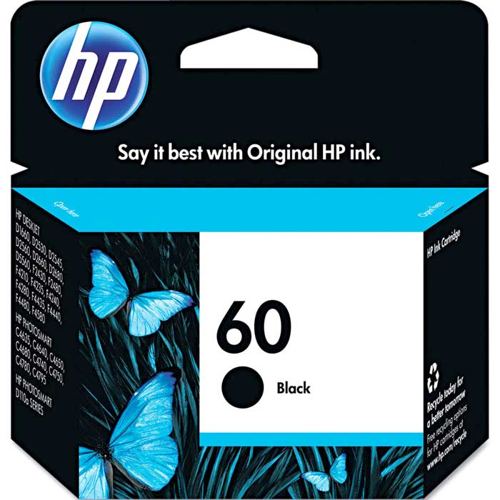 CARTOUCHE JET D'ENCRE HP60 CC640WN ORIGINALE NOIR