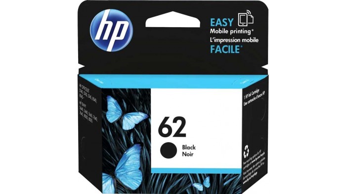 CARTOUCHE JET D'ENCRE HP62 C2P04AN ORIGINALE NOIR
