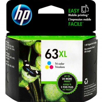 HP63XL F6U63AN ORIGINAL INKJET COLOR CARTRIDGE
