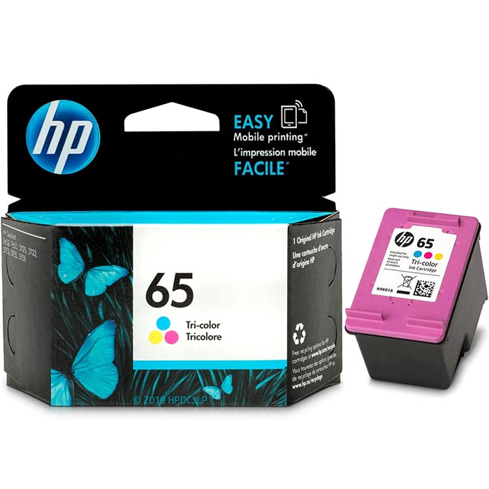 CARTOUCHE JET D'ENCRE HP65 N9K01AN ORIGINALE COULEUR