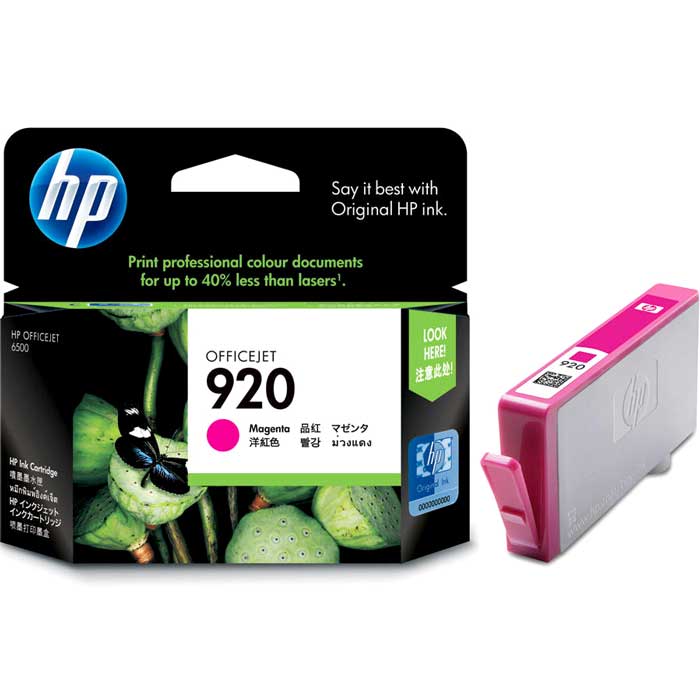 CARTOUCHE JET D'ENCRE HP920 CH635AC ORIGINALE MAGENTA